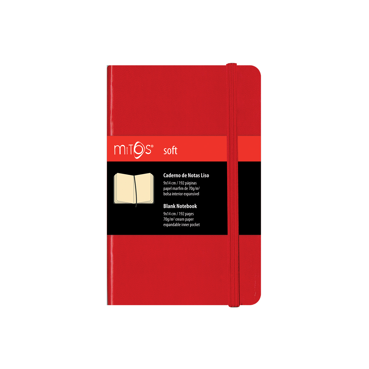 MITOS® SOFT-Caderno Notas Liso(9x14cm)192pg